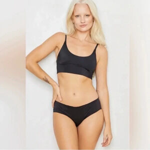 NWT Free People x We Are HAH Cami BrHAH in Noir Black